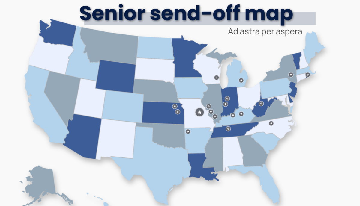 2025 Senior send-off map